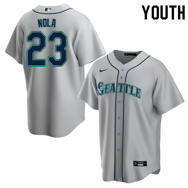 Nike Youth #23 Austin Nola Seattle Mariners Baseball Jerseys Sale-Gray